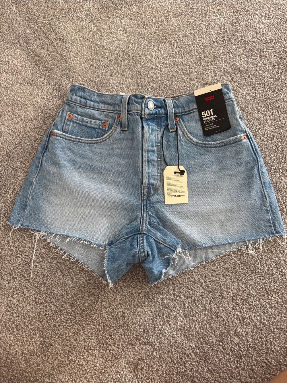 Levi's 501 High Rise Denim Shorts